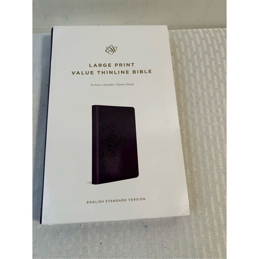 Crossway ESV large print thin line trutone lavender‎ 9"x6"new